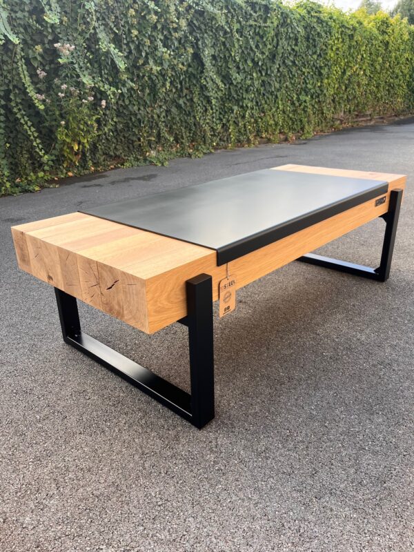 Banc poêle à bois