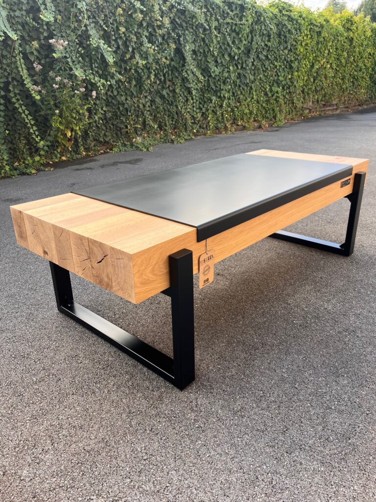 Banc poêle à bois