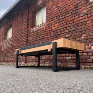 Banc poêle à bois