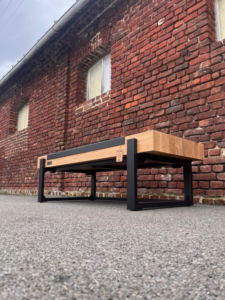 Banc poêle à bois