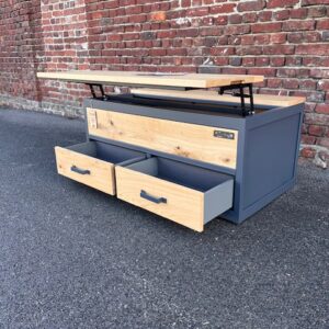 Table basse relevable 4 tiroirs